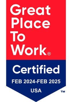 Great Places To Work certificate